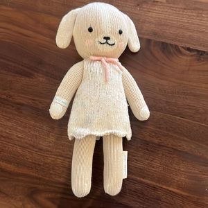 Cuddle And Kind Mia The Dog 13" Doll Hand Knit Soft Stuffed Animal Peru